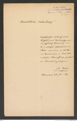 k.k. naturhistorisches Hofmuseum, Intendanzakten 1885-1896 (Hauer), Aktenzahl Z.470/1892, Seite 1